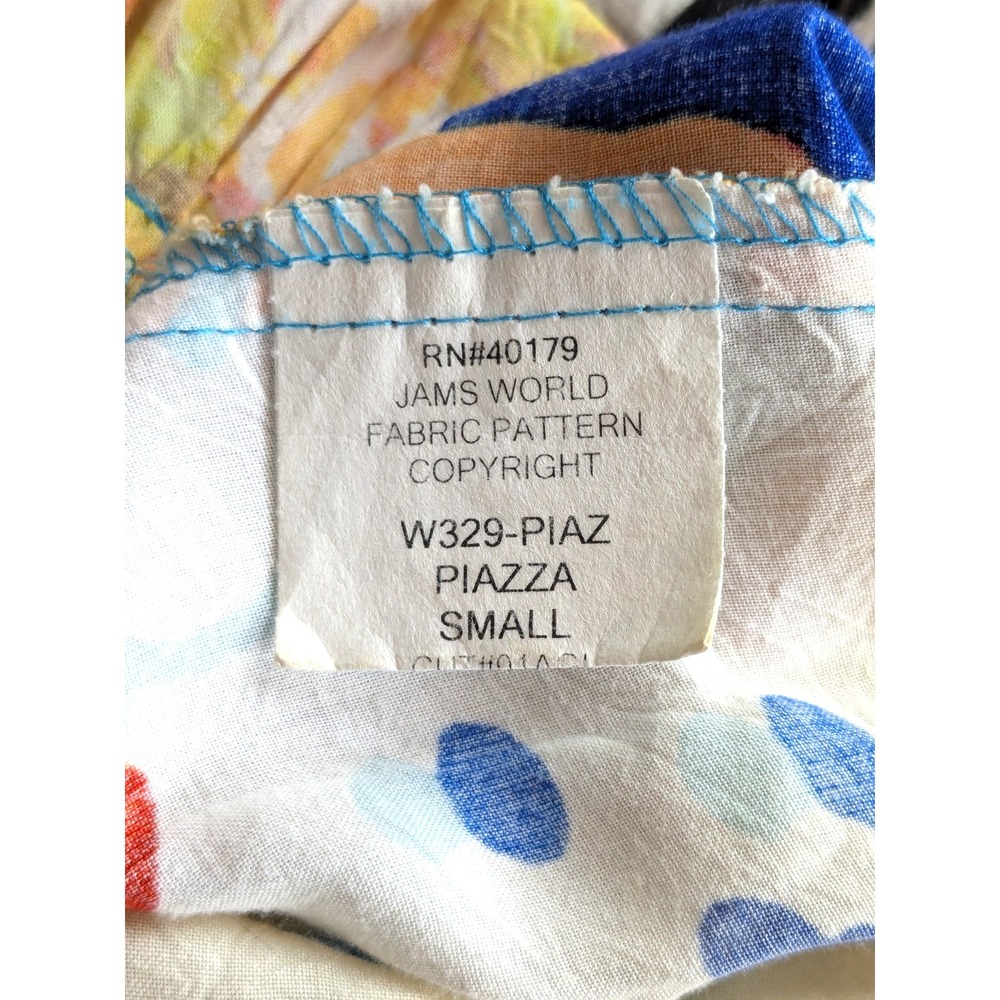 Jams World Hawaii Tropical Floral Oversized Swing Shift Mini Hattie Dress S - Picture 8 of 12